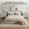 3 Drawer Dresser for Bedroom with Handle, Wood Double Chest of Drawers and Storage Organizer - 2 of 4