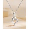 Molenia Heart Initial Necklace for Women, 925 Sterling Silver Heart Letter Pendant Necklace for Her, Fine Jewelry Necklace Gifts for Her Wife Women - 4 of 4