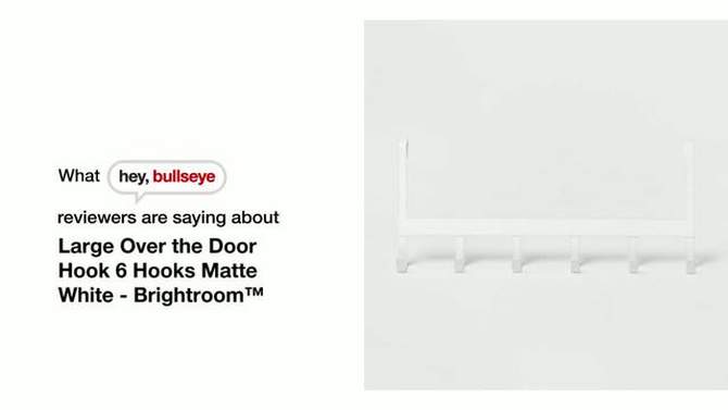 Large Over the Door Hook 6 Hooks - Brightroom™, 2 of 7, play video