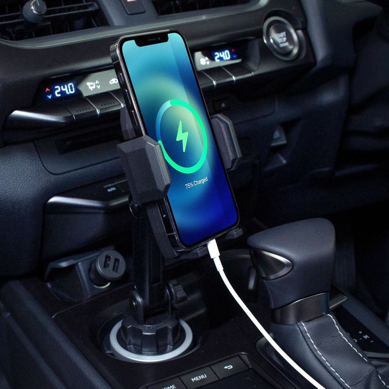 Insten Car Cup Cell Phone Holder Universal Mount with Adjustable Arm Compatible with iPhone 12/12 Pro Max/Mini/SE 2020/11, Samsung Galaxy Android, 2 of 10