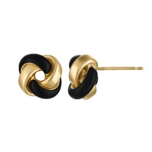 Giorgio Di Vicenza 14K Yellow Gold Italian Love Knot Stud Earrings - 1 of 2