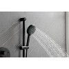 PAGED Full Body Shower System Rain Shower Head with Slide Bar, Bodysprays and Shower Arm for Bathroom, Restroom, Matte Black - 4 of 4