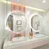 Apmir Super Bright Back LED Lighted Anti-Fog Round/Oval Wall Mirror with Tempered Glass & 3-Year Warranty - 3 of 4
