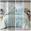 Sapphtopaz 2PCS/3 PCS Crushed Velvet Reversible Comforter Set,Bed Set with 1 Comforter,1/2 Shams,Bedding Set Machine Washable - 3 of 4