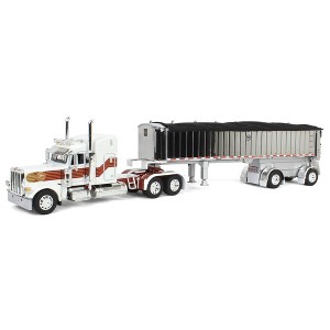 First Gear DCP 1/64 Peterbilt 389 Mid Roof with MAC Coal Dump Frameless Spread-Axle Trailer 60-1936 - 1 of 4