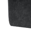 Sapphtopaz Modern 30" Ottoman Faux Leather Square Foot Stool with Cushioned Seat Sofa Ottoman for Living Room, Bedroom - 4 of 4