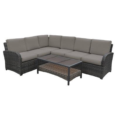 Jackson 5pc Sectional Set - Gray - Leisure Made