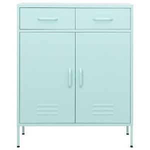 vidaXL Storage Cabinet Olive Green Steel 31.5 x 13.8 x 40.0 in - Mint - 1 of 4