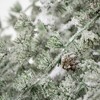 40"H Sullivans Artificial Draping Snowy Pine Christmas Tree, Green-White, Indoor Christmas Decor - 2 of 3
