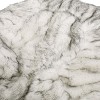 Airsurfer Large Gray Faux Fur Bean Bag Chair Cozy Faux Fur Bean Bag Chair Casual Seating for Bedroom or Living Room Relaxation - 3 of 4