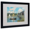 Trademark Fine Art -Claude Monet 'The Bridge at Argenteuil' Matted Framed Art - 2 of 4