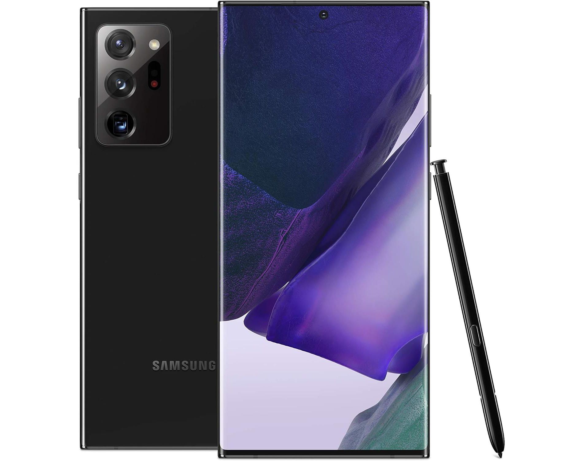 SAMSUNG Galaxy Note 20 Ultra 5G Cell Phone, Factory Unlocked Android Smartphone, 128GB, S Pen Included, Infinity-O Display Screen, US Version, Black