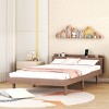 RISOKEYS Kids Twin Size Bed, Wooden Twin Platform Bed for Boys,Girls, Teens, Twin Bed Frames for Kids,Suitable for Bedroom,Apartment - 2 of 4
