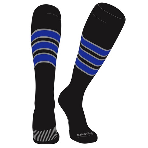 Chaussettes de football rayées PEAR SOX baseball, softball, football - bleu ciel