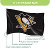 NHL PITTSBURGH PENGUINS 3' x 5' Outdoor Durable Flag with Grommets, Heavy Duty Flag & Banner for Outdoor Garden Patio, Indoor Wall Decor Flag - 3 of 4