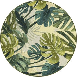 Unique Loom    Outdoor Botanical Longwood Area Rug - 1 of 4