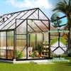 AMERLIFE Polycarbonate Greenhouse for Outdoors, Walk-in Design with Aluminum Frame - 3 of 4