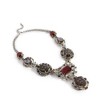SOHI Women's Red Ethnic Statement Necklace - 2 of 4