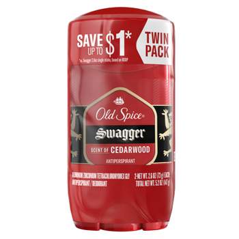 Old Spice Red Collection Swagger Invisible Solid Antiperspirant & Deodorant for Men - 2.6oz/2pk
