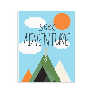 Stupell Industries Seek Adventure with Tent Wall Plaque Art - 1 of 4