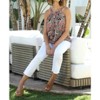 Women's Pleated Neck Halter Top - Veronica M - 2 of 4