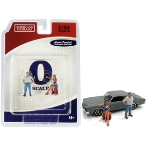 70s Style Two Figurines Set III for 1/43 Scale Models by American Diorama - 1 of 3