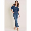 VENUS Womens Cold Shoulder Wrap Blouse - 2 of 4