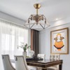 YIYIBYUS 18.5in Reversible Caged Ceiling Fan with Lights Remote Control, Rustic Farmhouse Ceiling Fan with Light - 2 of 4