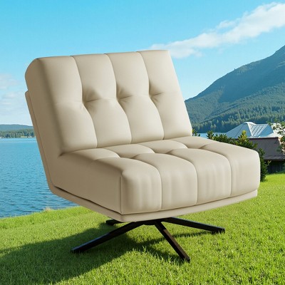Luck Live 27.55 inch spacious and comfortable rotating lounge chair for the living room
