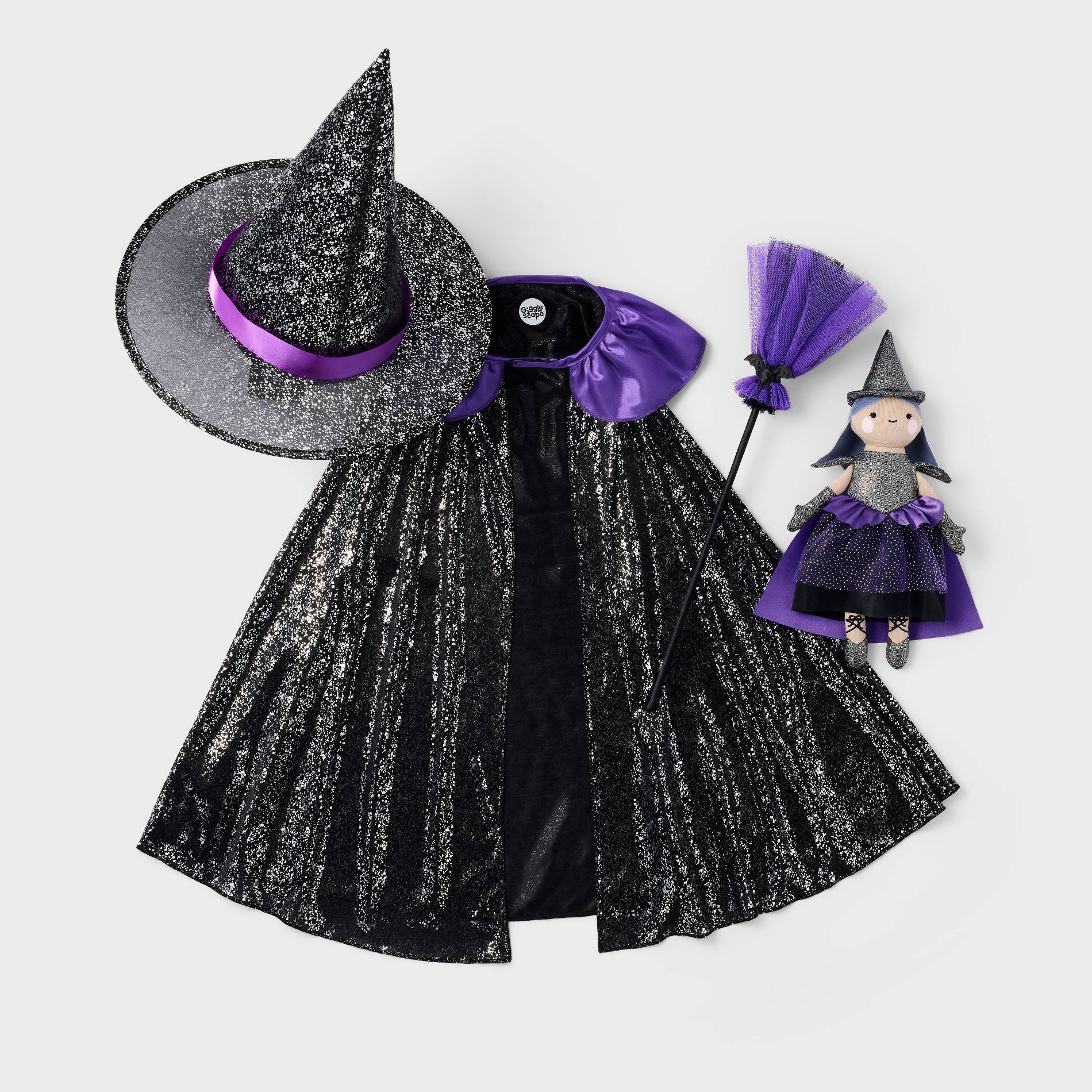 4pc Witch Dress-up with Doll - Gigglescape™