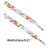 INSPIRE CHIC Colored Printed Flat Splashing Ink Shoe Laces for Sneakers 2 Pairs - 3 of 4