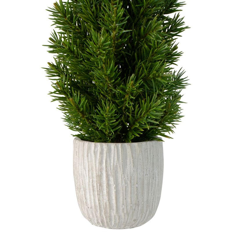 Northlight 17" Mini Fir Artificial Christmas Tree with Stone Base - Unlit, 2 of 4