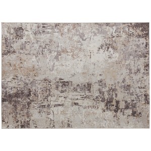 Modern Abstract Area Rug, Machine Washable Non-Slip Floor Carpet for Living Room, Bedroom, Dining Room, Mixed Brown - 1 of 4