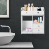 YIYIBYUS White Wall Cabinet Bathroom Cabinet, Wall Cabinets for Bathroom Storage Medicine Cabinet Bathroom Organizer - 3 of 4