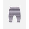 Deux par Deux Boy Printed Cotton Evolutive Pant Striped Navy - 2 of 3