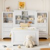 Twin Platform Bed with Storage Drawers, Solid Wood Frame and All-in-One Headboard Cabinet, Space-Saving Design - Baofuwish - 3 of 4