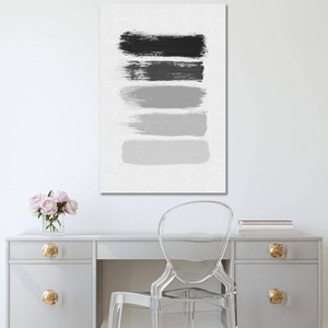 iCanvas B and W Stripes by Orara Studio Canvas Print Wall Art - 1 of 3