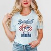Simply Sage Market Women's Baseball Mom Checkered Short Sleeve Graphic Tee - 2 of 3