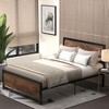 HOMCOM Full Platform Bed Frame with Headboard & Footboard, Strong Metal Slat Support Full Bed Frame w/ Underbed Storage Space, No Box Spring Needed - 3 of 4