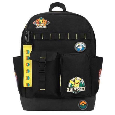 Рюкзаки Pokemon Pokémon Character Patches 19" Black Backpack
