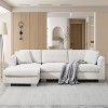 VYNXARIA Modern Oversized Sectional Sofa,L-shaped Luxury Couch Set with 2 Free pillows,5-seat Chenille Indoor Furniture with Chaise£¬Minsk Gray - 4 of 4