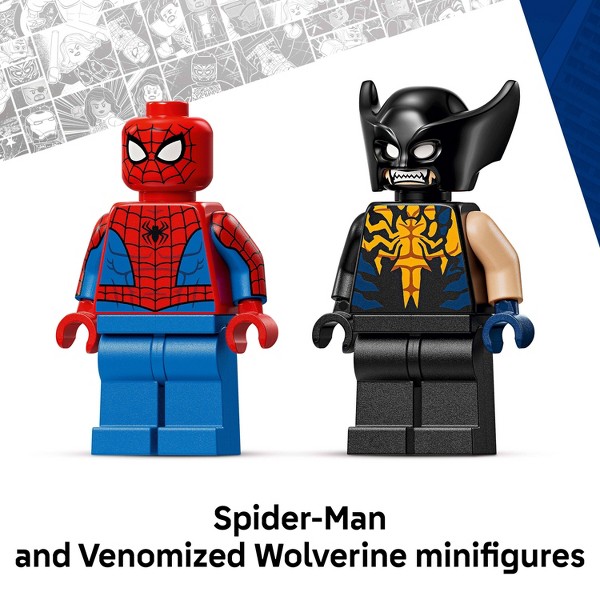 LEGO Marvel Coche de Spider-Man vs. Wolverine Venomizado 76336 5