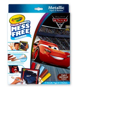 Crayola Color Wonder Metallic Coloring Kit - Cars 3