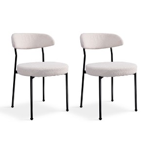 NicBex Set of 2 Dining Chair Upholstered Padded Seat Metal Legs Side Chair,Suitable for Kitchen,Dining Room - 1 of 4