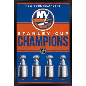 Trends International NHL New York Islanders - Champions 23 Framed Wall Poster Prints - 1 of 4