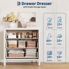 Storage drawers, tall and wide drawer unit with handles, suitable for bedrooms, living rooms, offices, entryways, and hallways. - 3 of 4