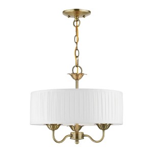 Livex Lighting Edinburgh 3 - Light Pendant in  Antique Brass - 1 of 1