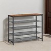 5-Tier Shoe Rack with Mesh Shelves - Space-Saving Shoe Organizer - 4 of 4