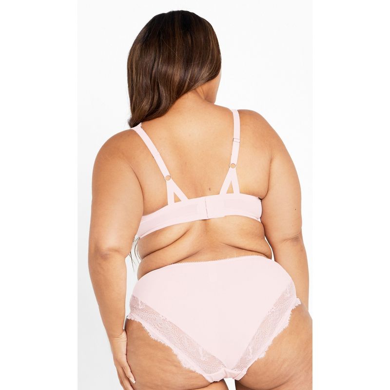 Women's Plus Size Isadora Demi Contour Bra - pink icing | CITY CHIC, 2 of 5