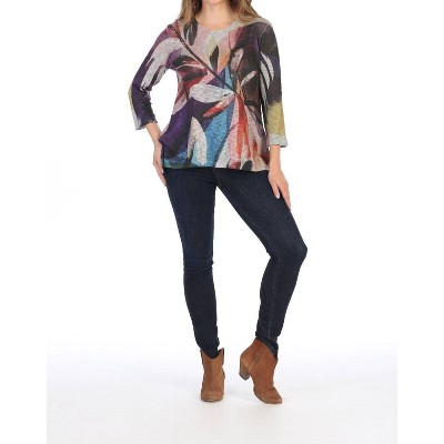 Women's Wind Ballad Sweater Knit High Low Slit Top - Jess & Jane